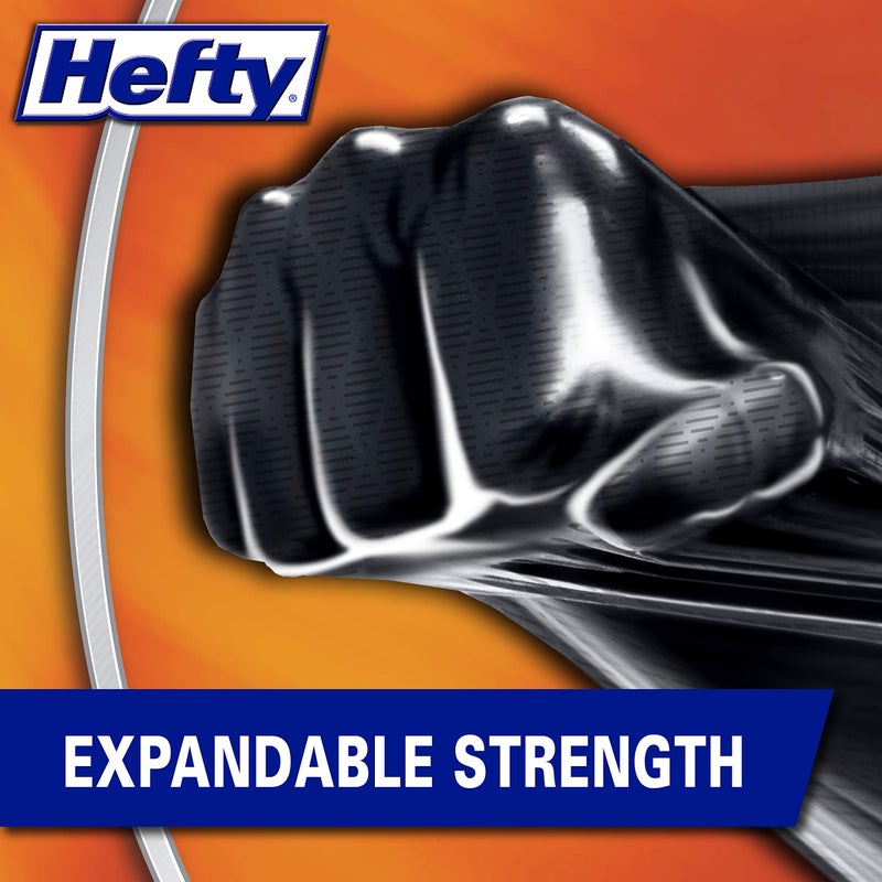 Hefty Ultra Strong Multipurpose Large Trash Bags, Black, White Pine Breeze Scent, 30 Gallon, 25 Count - Image 3